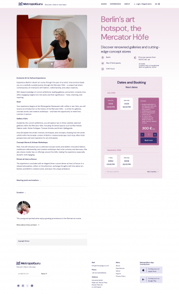 MetropolguruGuru - Program-Booking - Page - Inna