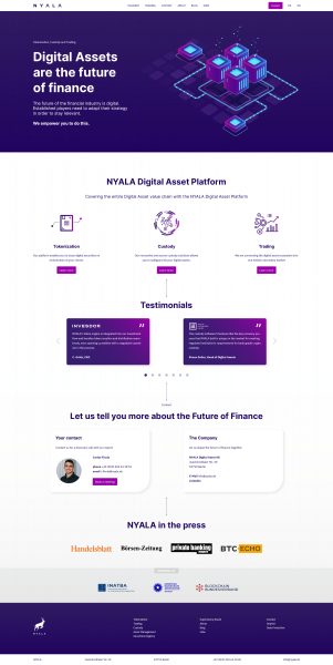 NYALA - Website - Homepage