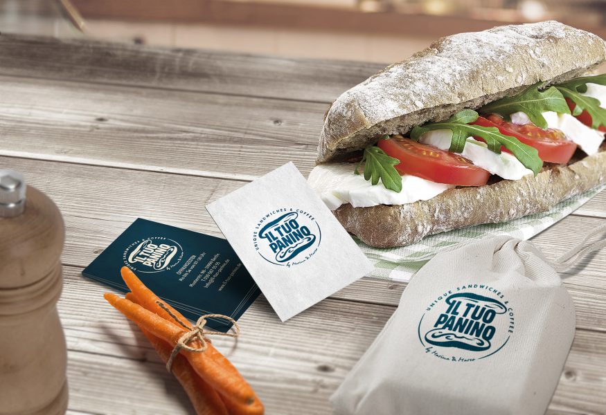 Il Tuo Panino - Visitenkarte, Sandwich-Verpackung